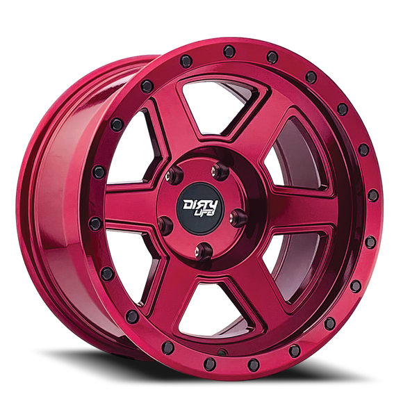 DIRTY LIFE 9315-2178R COMPOUND 9315 CRIMSON CANDY RED 20X10 8-180 -25MM 124.1MM