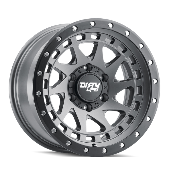 DIRTY LIFE 9311-7981MGT12 ENIGMA PRO 9311 SATIN GRAPHITE 17X9 8-165.1 -12MM 130.8MM