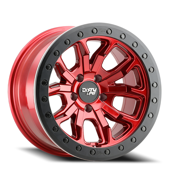 DIRTY LIFE 9303-7970R12 DT-1 9303 CRIMSON CANDY RED 17X9 8-170 -12MM 130.8MM