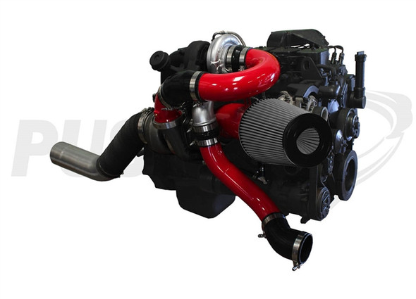 Pusher  PDC9802LM Low Mount Compound Turbo System for 1998-2002 Dodge Cummins 24v Trucks