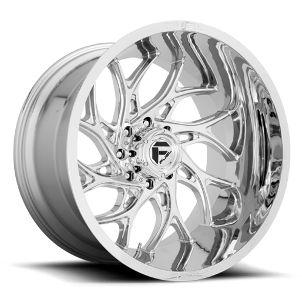 FUEL D74026401745 ALUMINUM WHEELS 26X14 RUNNER D740 8 ON 170 CHROME 125.1 BORE -75 OFFSET