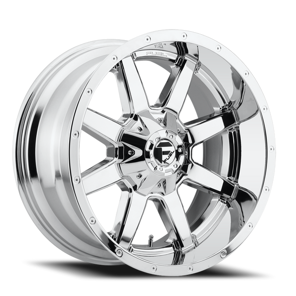 FUEL D53622201847 ALUMINUM WHEELS 22X12 MAVERICK D536 8 ON 180 CHROME 124.3 BORE -44 OFFSET