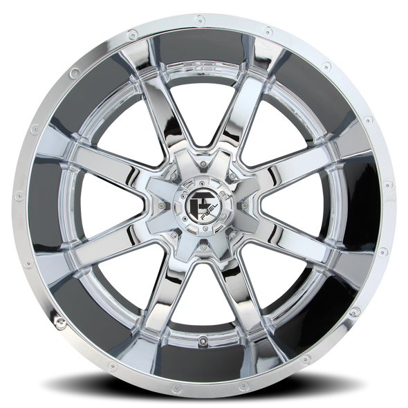 FUEL D53618908250 ALUMINUM WHEELS 18X9 MAVERICK D536 8 ON 165.1 CHROME 125.2 BORE 1 OFFSET