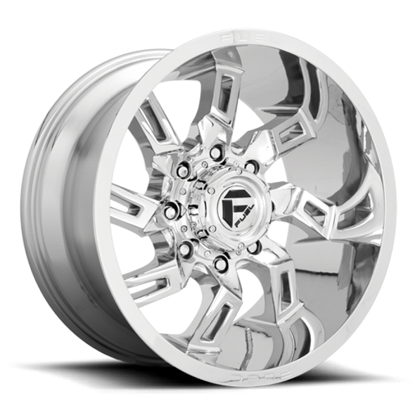 FUEL D74620008247 ALUMINUM WHEELS 20X10 LOCKDOWN D746 8 ON 165.1 CHROME 125.1 BORE -18 OFFSET