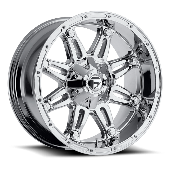 FUEL D53020908250 ALUMINUM WHEELS 20X9 HOSTAGE D530 8 ON 165.1 CHROME 125.2 BORE 1 OFFSET