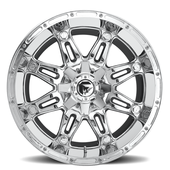 FUEL D53020008247 ALUMINUM WHEELS 20X10 HOSTAGE D530 8 ON 165.1 CHROME 125.2 BORE -18 OFFSET