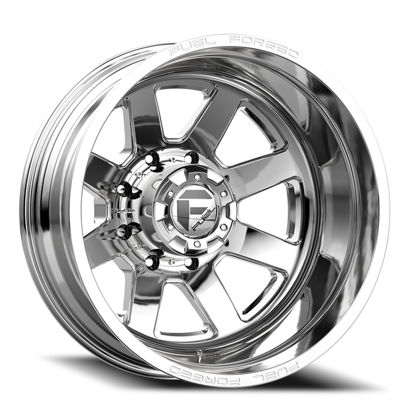 FUEL DF0924829345 DUALLY WHEELS 24X8.25 FF09D DUALLY DE09 PO 8 ON 210 POLISHED 154.3 BORE -246 OFFSET OUTER DUALLY