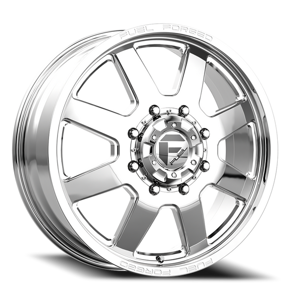 FUEL DF09228292 DUALLY WHEELS 22X8.5 FF09D DUALLY DE09 PO 8 ON 200 POLISHED 142.2 BORE 105 OFFSET FRONT DUALLY