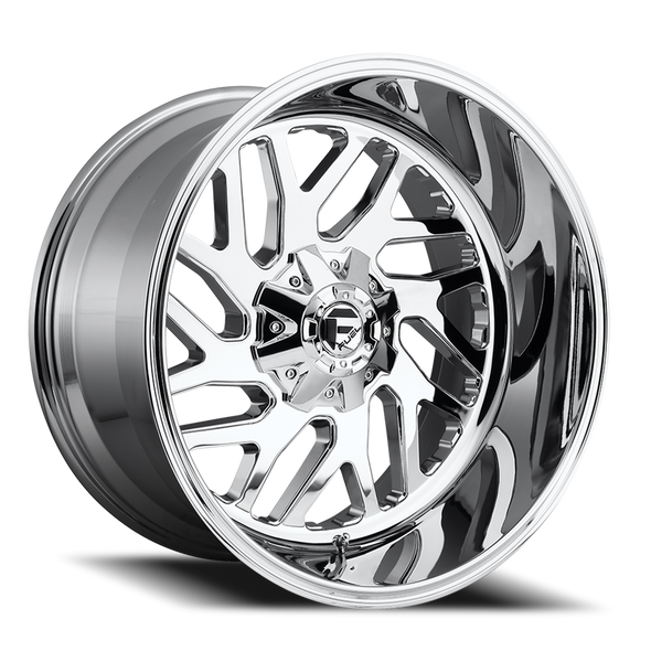 FUEL D60922208247 ALUMINUM WHEELS 22X12 TRITON D609 8 ON 165.1 CHROME PLATED 125.1 BORE -43 OFFSET MESH SPOKE