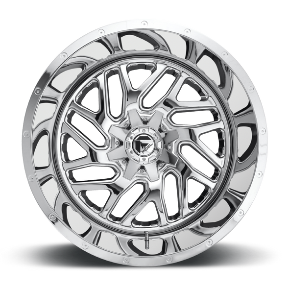 FUEL D60922001847 ALUMINUM WHEELS 22X10 TRITON D609 8 ON 180 CHROME PLATED 124.2 BORE -18 OFFSET MESH SPOKE