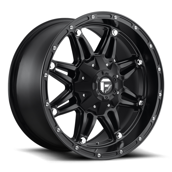 FUEL D53120208247 ALUMINUM WHEELS 20X12 HOSTAGE D531 8 ON 165.1 MATTE BLACK 125.2 BORE -44 OFFSET