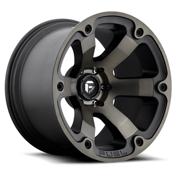 FUEL D56420901750 ALUMINUM WHEELS 20X9 BEAST D564 8 ON 170 MATTE BLACK/MACHINED DARK TINT 125.1 BORE 1 OFFSET 6 SPOKE