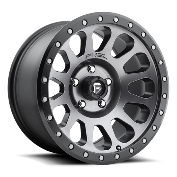FUEL D60120908250 ALUMINUM WHEELS 20X9 VECTOR D601 8 ON 165.1 ANTHRACITE GRAY BLACK BEAD RING 125.2 BORE 1 OFFSET