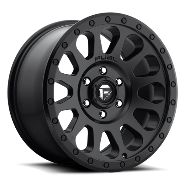 FUEL D57918901857 ALUMINUM WHEELS 18X9 VECTOR D579 8 ON 180 MATTE BLACK 124.3 BORE 20 OFFSET