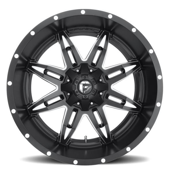 FUEL D56720001745 ALUMINUM WHEELS 20X10 LETHAL D567 8 ON 170 MATTE BLACK MILLED 125.2 BORE -24 OFFSET