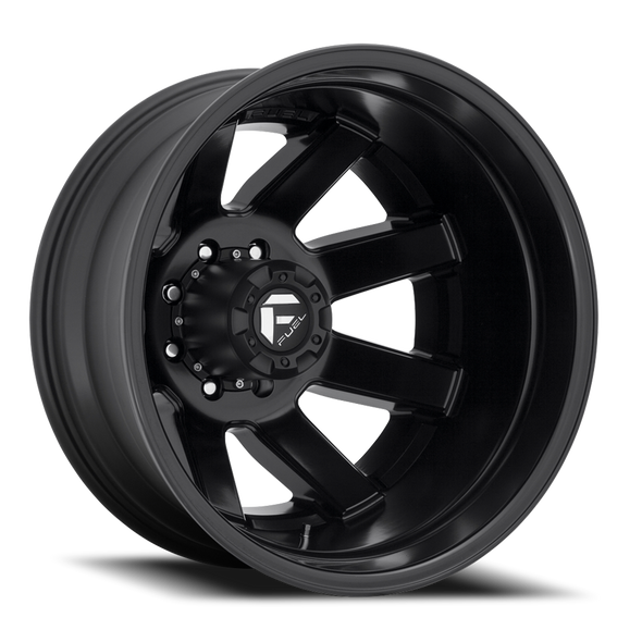 FUEL D43620828D35 DUALLY WHEELS 20X8.3 MAVERICK DUALLY D436 8 ON 165.1 MATTE BLACK 121.5 BORE -240 OFFSET 7 SPOKE OUTER DUALLY