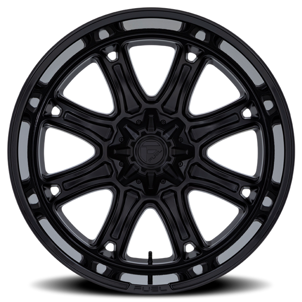 FUEL FC853MB22108810 ALUMINUM WHEELS 22X10 DARKSTAR FC853MB 8 ON 180 MATTE BLACK/GLOSS BLACK LIP 124.2 BORE 10 OFFSET