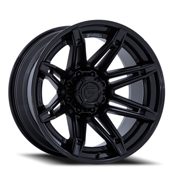 FUEL FC401MX24128044N ALUMINUM WHEELS 24X12 BRAWL FC401MX 8 ON 165.1 MATTE BLACK/GLOSS BLACK LIP 125.1 BORE -44 OFFSET