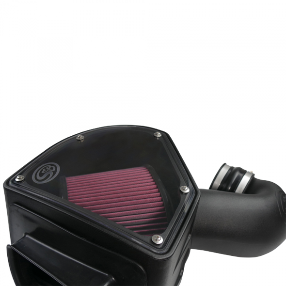 S&B FILTERS 75-5090 COLD AIR INTAKE COTTON CLEANABLE RED 1994-2002 DODGE CUMMINS 5.9L 24V