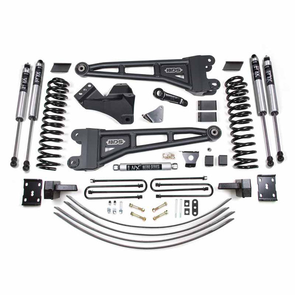 BDS SUSPENSION BDS1946FS 6" RADIUS ARM LIFT KIT WITH FOX 2.0 SHOCKS 2005-2007 FORD F-250/350 6.0L POWERSTROKE 4WD 