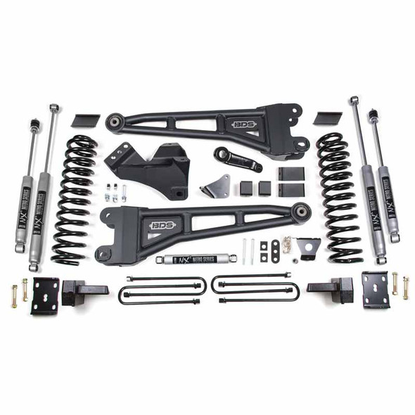 BDS SUSPENSION BDS1943H 6" RADIUS ARM LIFT KIT WITH NX2 SHOCKS 2005-2007 FORD F-250/350 6.0L POWERSTROKE 4WD