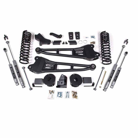 BDS SUSPENSION BDS1773H 4" RADIUS ARM LIFT KIT WITH NX2 SHOCKS 2014-2018 RAM 2500 6.7l DIESEL 4WD