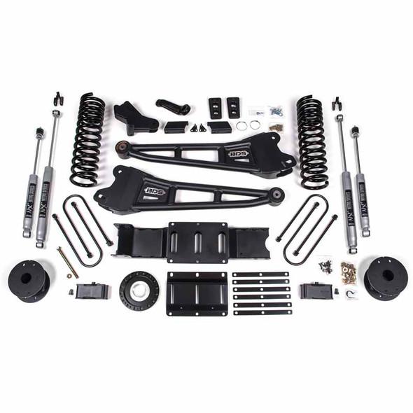 BDS SUSPENSION BDS1719H 4" RADIUS ARM LIFT KIT WITH NX2 SHOCKS 2019-2022 RAM 3500 6.7L DIESEL 4WD