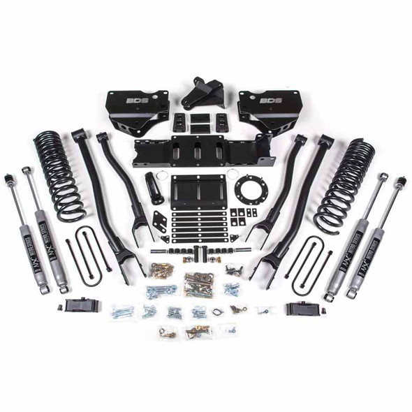 BDS SUSPENSION BDS1671H 4" 4-LINK LIFT KIT WITH NX2 SHOCKS 2019-2022 RAM 3500 6.7L DIESEL 4WD