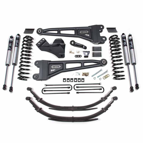 BDS SUSPENSION BDS1597FS 4" RADIUS ARM LIFT KIT W/ FOX 2.0 SERIES SHOCK 2011-2016 FORD F-250/350 6.7L POWERSTROKE 4WD