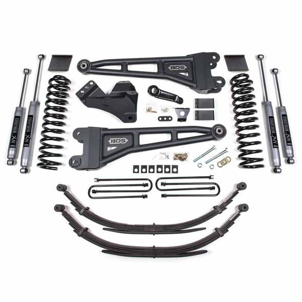 BDS SUSPENSION BDS1592H 6" RADIUS ARM LIFT KIT WITH NX2 SHOCKS 2011-2016 FORD F-250/350 6.7L POWERSTROKE 4WD