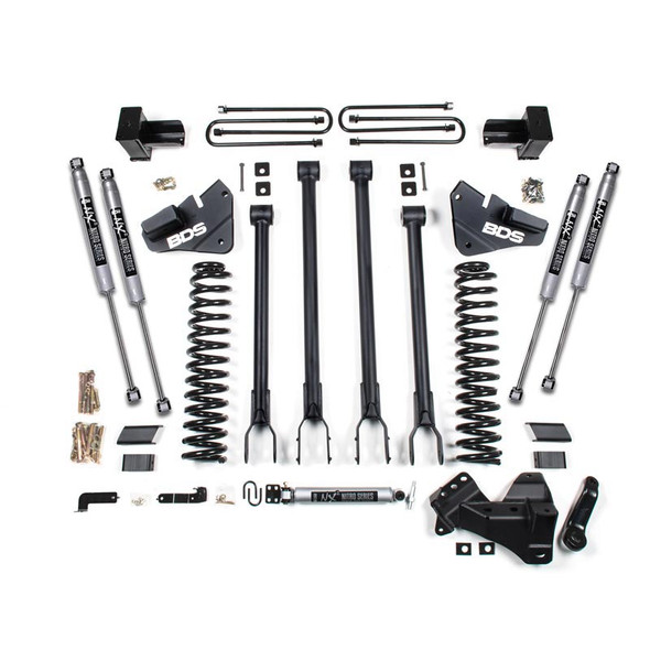 BDS SUSPENSION BDS1537H 4" 4-LINK LIFT KIT 2017-2019 FORD F-250/350 6.7L POWERSTROKE 4WD
