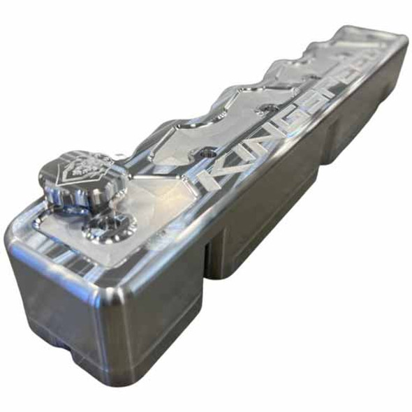 KINGSPEED KSR-BVC-12VR RAW ENGRAVED BILLET VALVE COVER  1989-1998 DODGE 5.9L DIESEL