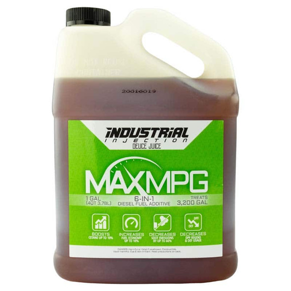 INDUSTRIAL INJECTION 151111 MAXMPG ALL SEASON DEUCE JUICE ADDITIVE 1 GALLON BOTTLE CASE
