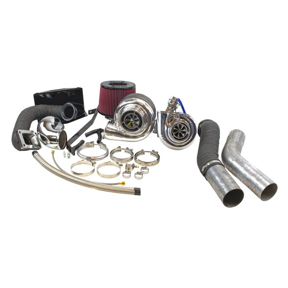 INDUSTRIAL INJECTION 229403 DODGE 2ND GEN RACE COMPOUND TURBO KIT FOR 94-02 5.9L CUMMINS