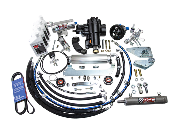 PSC SK689R20JP1-OE CYLINDER ASSIST STEERING KIT BOLT ON OE AXLE AND TIE ROD 18-UP WRANGLER JL 2.0L NON-ETORQUE