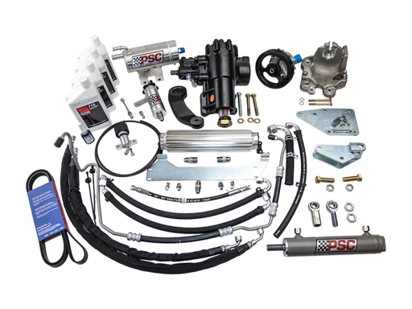 PSC SK689R36JP3-OE CYLINDER ASSIST STEERING KIT BOLT ON OE AXLE AND TIE ROD GLADIATOR JT/WRANGLER 3.6L NON-ETORQUE