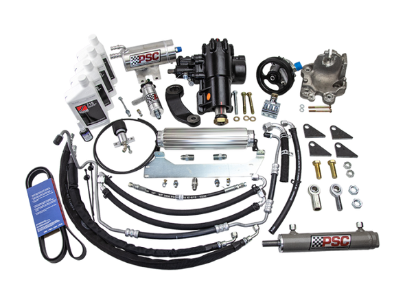 PSC SK689R36JP3-8.0W-1.25 CYLINDER ASSIST STEERING KIT WELD ON 8.0 AFM AXLE 1.25 TIE ROD WGLADIATOR JT/WRANGLER 3.6L NON-ETORQUE