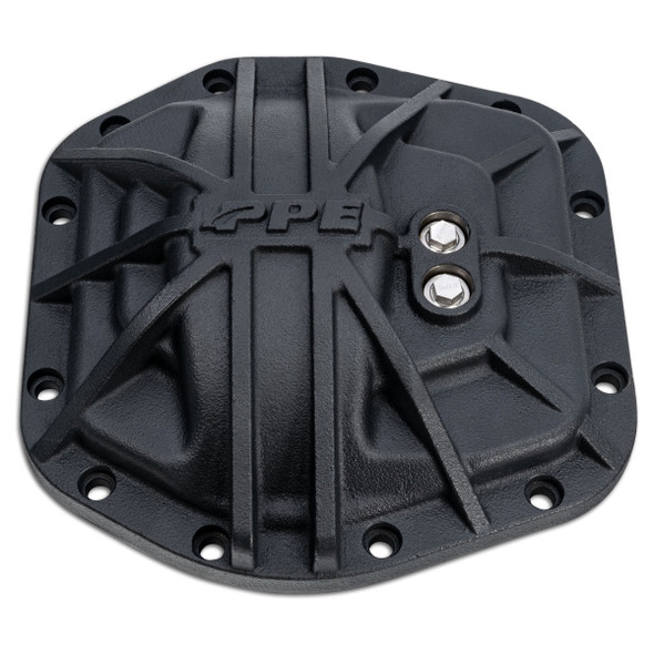 PPE 238043420 2018-2023 JEEP JL SPORT DANA-M186 HEAVY-DUTY NODULAR IRON FRONT DIFFERENTIAL COVER BLACK
