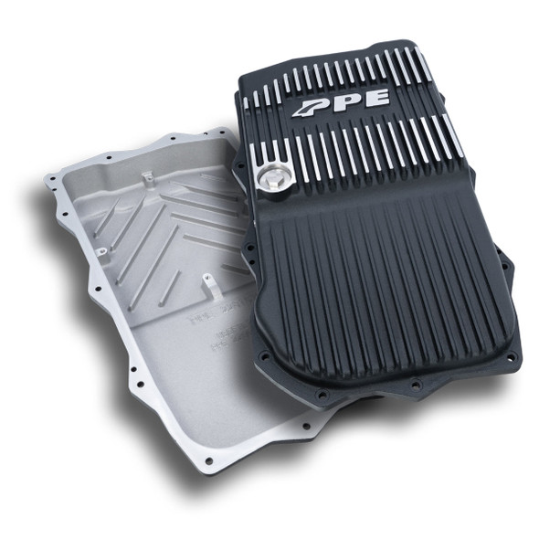 PPE 228153510 2018-2022 JEEP WRANGLER JL/JT W/ 850RE TRANSMISSION HEAVY-DUTY CAST ALUMINUM TRANSMISSION PAN BRUSHED