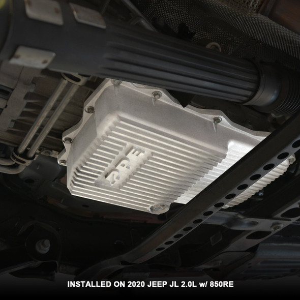 PPE 228153010 2018-2022 JEEP JL/JT 2.0L/3.0L W/ 850RE TRANS HEAVY-DUTY CAST ALUMINUM DEEP TRANSMISSION PAN BRUSHED