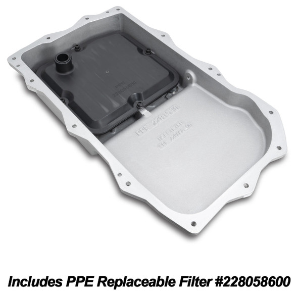 PPE 228153000 2018-2022 JEEP JL/JT 2.0L/3.0L W/ 850RE TRANS HEAVY-DUTY CAST ALUMINUM DEEP TRANSMISSION PAN RAW