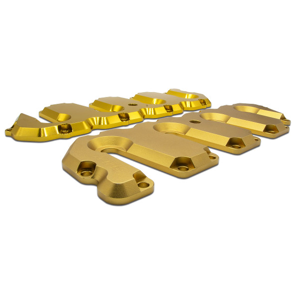 PPE 118021423 VALVE COVER KIT GOLD MATTE NO PILLARS 2004.5-2010 6.6L DURAMAX