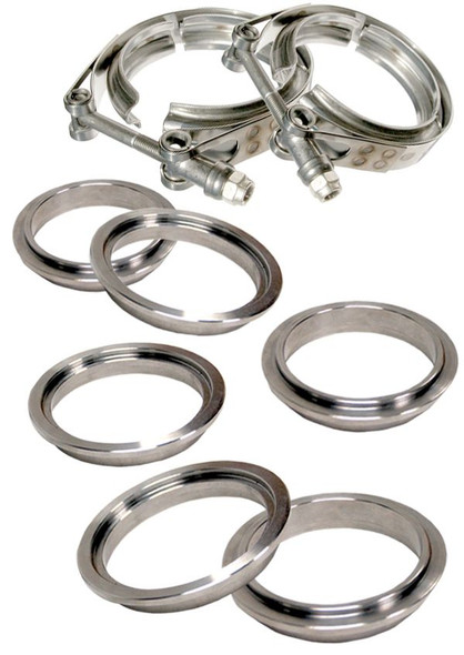 PPE 517330008 3 INCH V BAND CLAMP STAINLESS STEEL 8 PIECE SET 2C 3M 3F