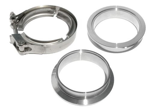 PPE 517222503 2.25 INCH QR ALUMINUM V-BAND 3 PC SET 1C 1M 1F