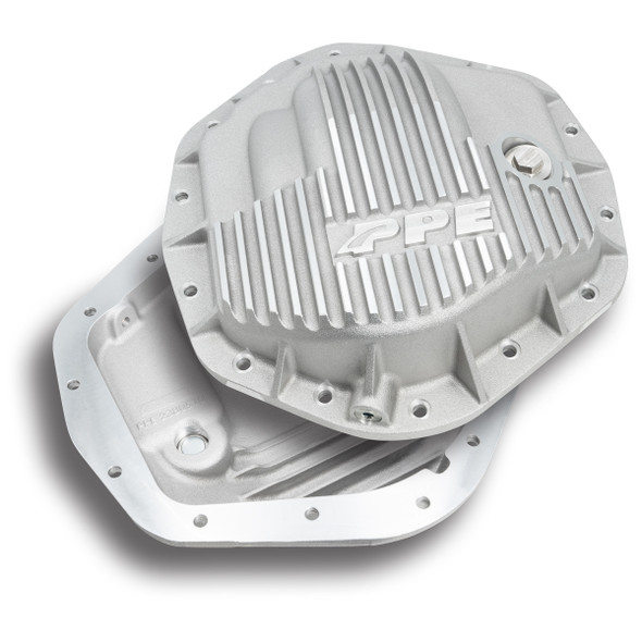 PPE 238051000 HEAVY DUTY CAST ALUMINUM REAR DIFFERENTIAL COVER GM/RAM 2500/3500 HD RAW SILVER