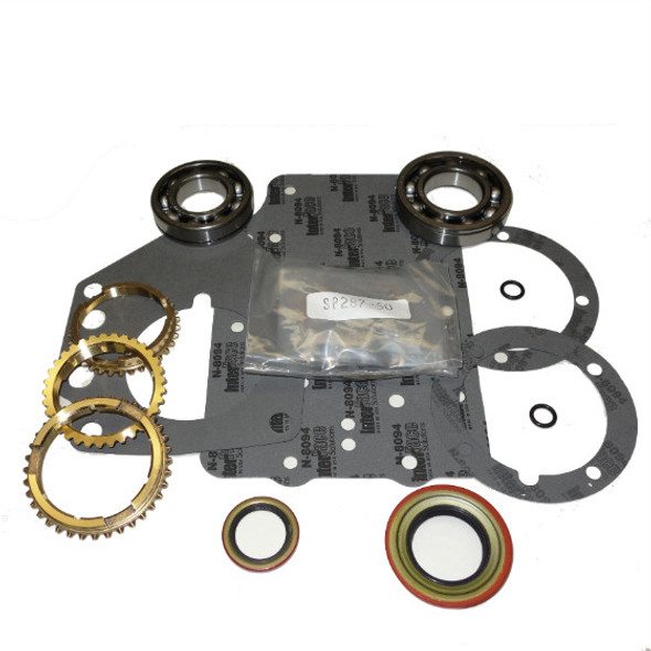 USA ZMBK135WS RUG/T170 TRANSMISSION BEARING/SEAL KIT W/SYNCHRO RINGS 66-73/MERCURY CAR TOPLOADER 4-SPEED MANUAL TRANS