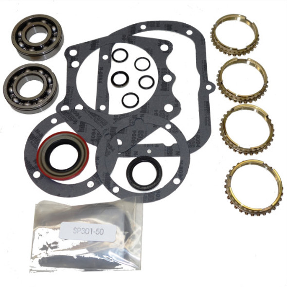 USA ZMBK115WS SAGINAW-4 TRANSMISSION BEARING/SEAL KIT W/SYNCHRO RINGS BUICK/CHEVY/GMC/OLDSMOBILE/PONTIAC CARS/TRUCKS/SUVS 4-SPEED MANUAL TRANS