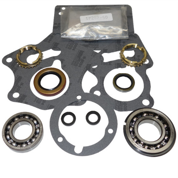 USA ZMBK128WS HED TRANSMISSION BEARING/SEAL KIT W/SYNCHRO RINGS 66-67 FAIRLANE/MUSTANG PLUS MERCURY COMET/CYCLONE 3-SPEED MANUAL TRANS