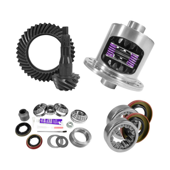 USA ZGK2099 9.75 INCH FORD 4.11 REAR RING AND PINION INSTALL KIT 34 SPLINE POSITRACTION 2.99 INCH AXLE BEARING USA STANDARD