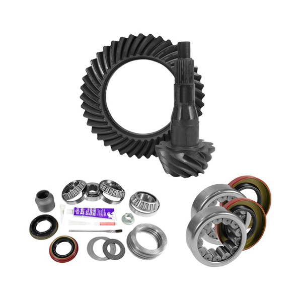USA ZGK2095 9.75 INCH FORD 3.73 REAR RING AND PINION INSTALL KIT 2.99 INCH OD AXLE BEARINGS AND SEALS USA STANDARD